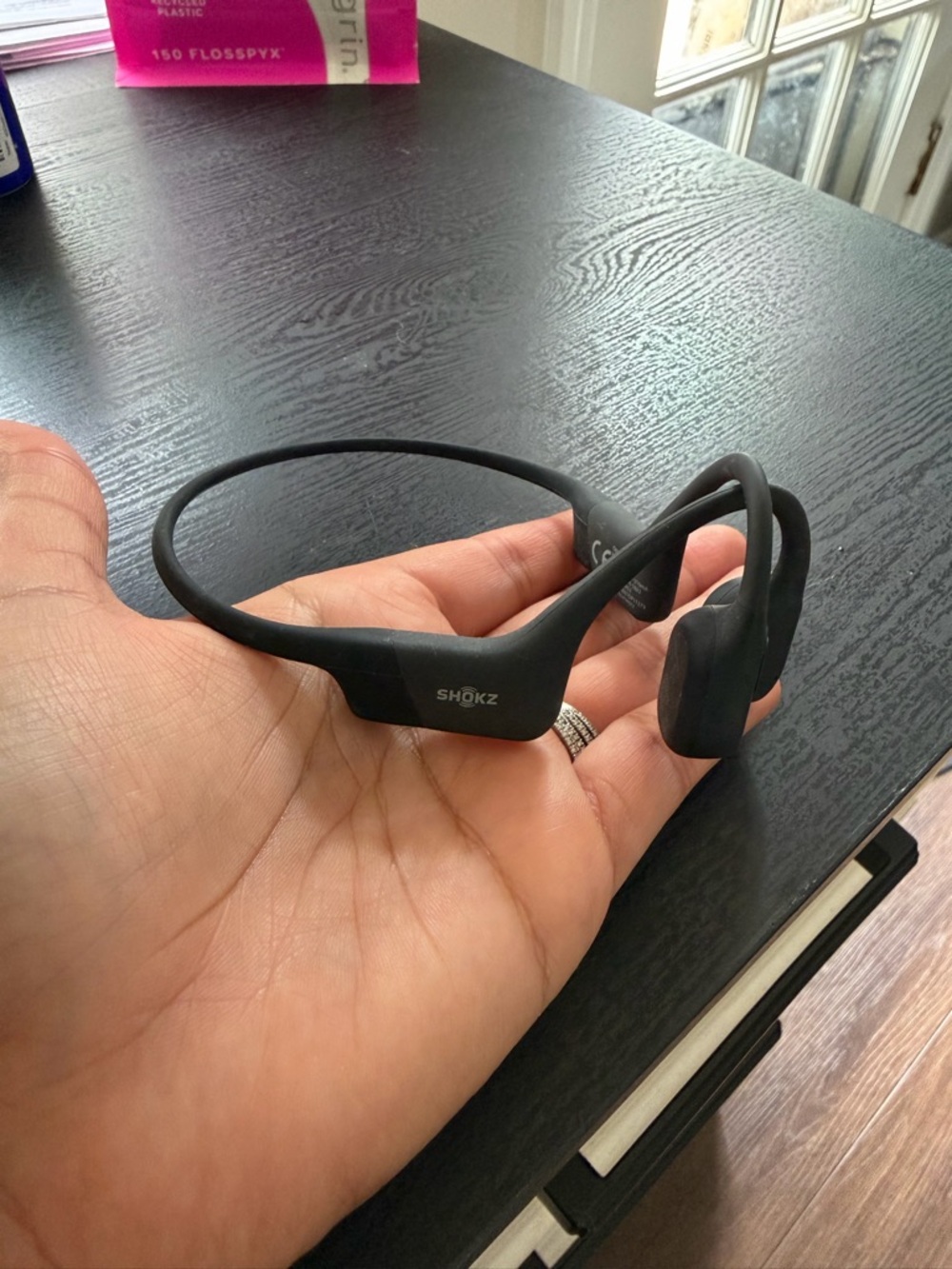 Shokz Open-Ear Wireless Headphones in Black